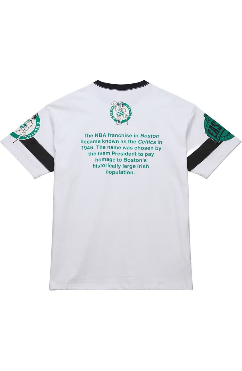 Mitchell & Ness Unisex Mitchell & Ness  White Boston Celtics Hardwood Classics Vintage Team Origins Premium T-Shirt, Alternate, color, 