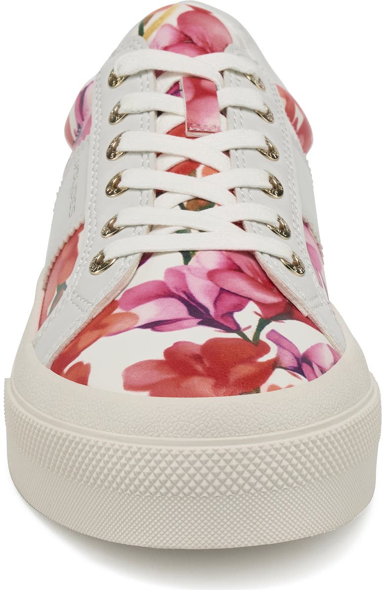 JSlides Footwear Gatsby Platform Sneaker, Alternate, color, White Floral