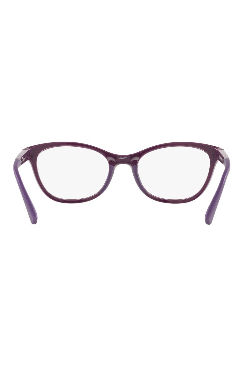 Kids' 48mm Cat Eye Optical Glasses, Alternate, color, SHINY VIOLET / DEMO LENS