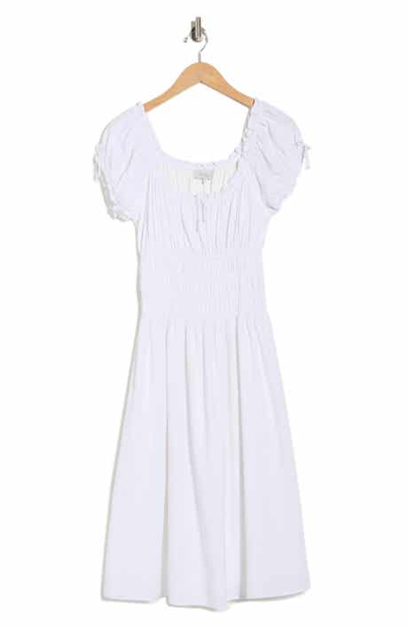 WAYF Smocked Midi Dress