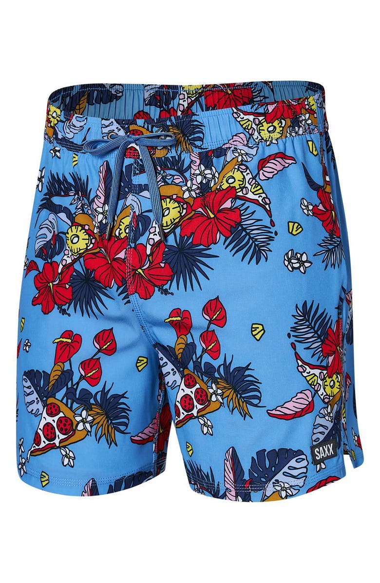 SAXX Floral Print 2N1 Volley Shorts, Alternate, color,