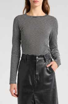 rag & bone Long Sleeve Slub Knit Top