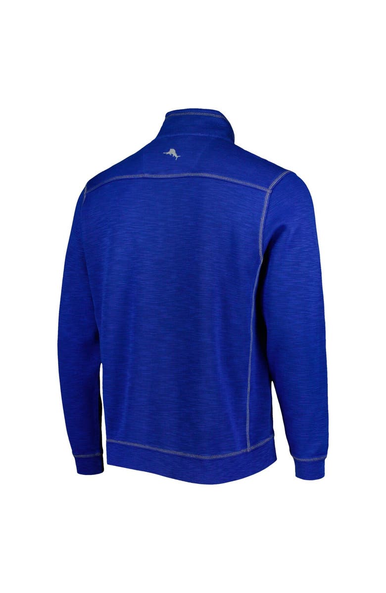 Tommy Bahama Men's Tommy Bahama Royal Kansas Jayhawks Sport Tobago Bay Tri-Blend Mock Neck Half-Zip Jacket, Alternate, color, Royal