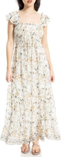 Smocked Tiered Maxi Dress