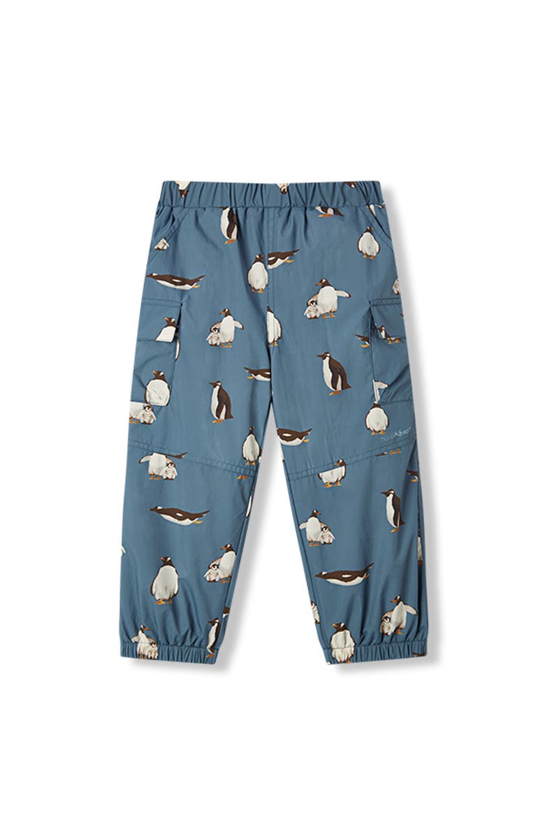 Milkbarn Cargo Windbreaker Pants, Main, color, Penguin