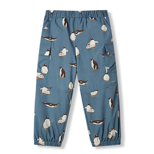 Milkbarn Cargo Windbreaker Pants In Blue