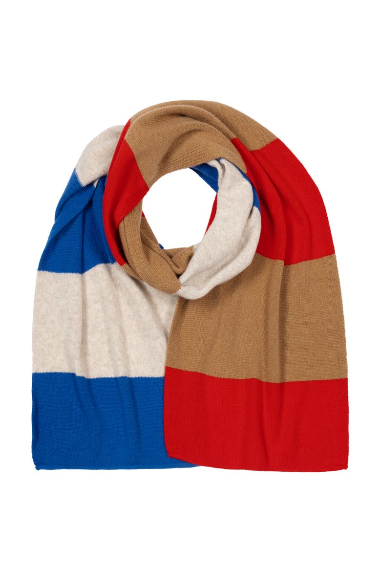 Art Blocks Scarf, Alternate, color, Cherry