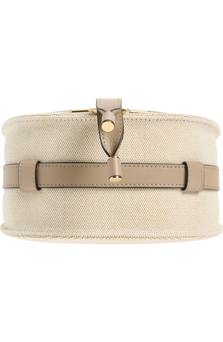 Chloé Small Marcie Canvas Saddle Bag, Alternate, color, Boyish Brown