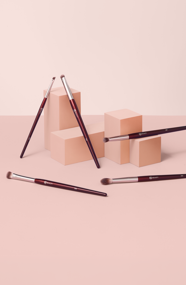 BK Beauty Brush Set for Hooded & Smaller Eyes, Alternate, color, Burgundy