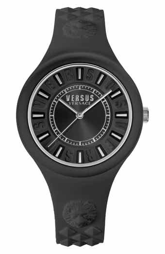 VERSUS Versace Women's Versus Fire Island Silicone Strap Watch, 39mm