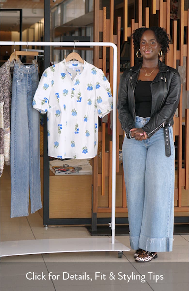 Jillian Floral Print Ruffle Top, sales video thumbnail