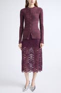 Rabanne Ribbed Wool & Silk Cardigan
