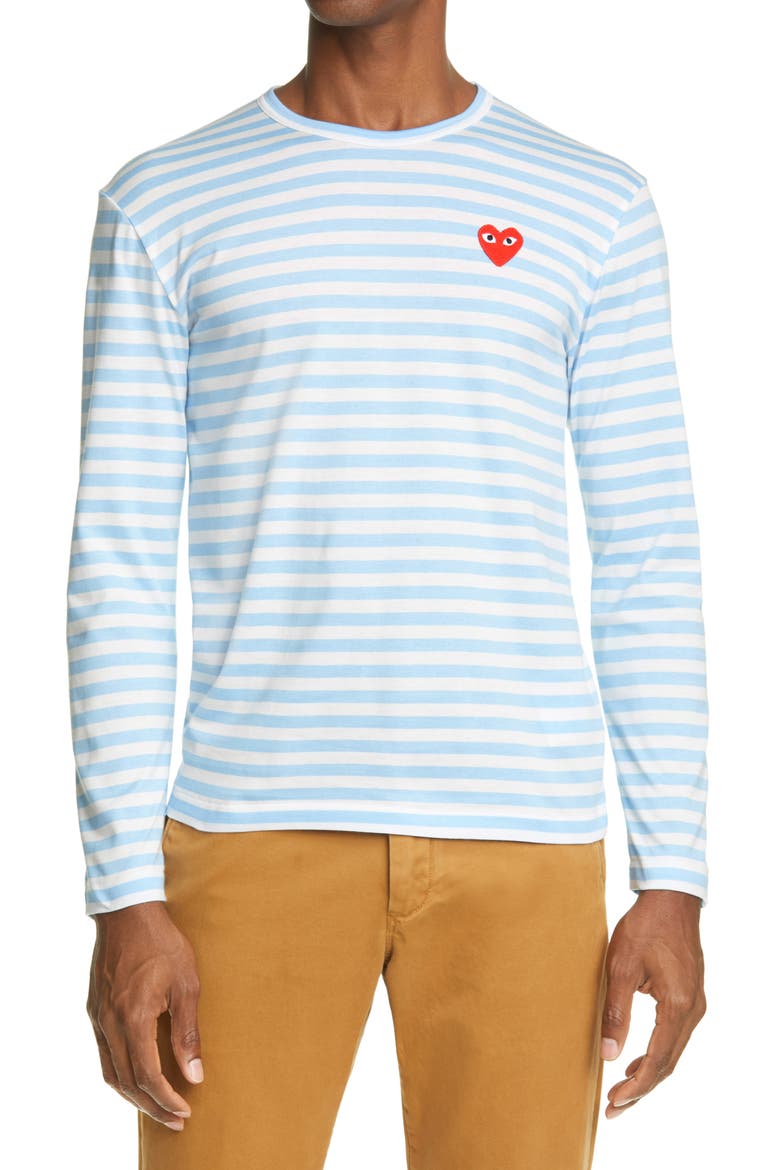 Stripe T-Shirt, Main, color, BLUE