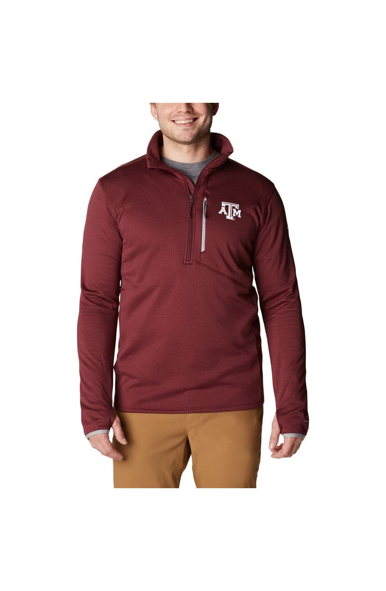 Columbia Men's Columbia Maroon Texas A&M Aggies Park View Omni-Wick Half-Zip Top, Main, color, Maroon