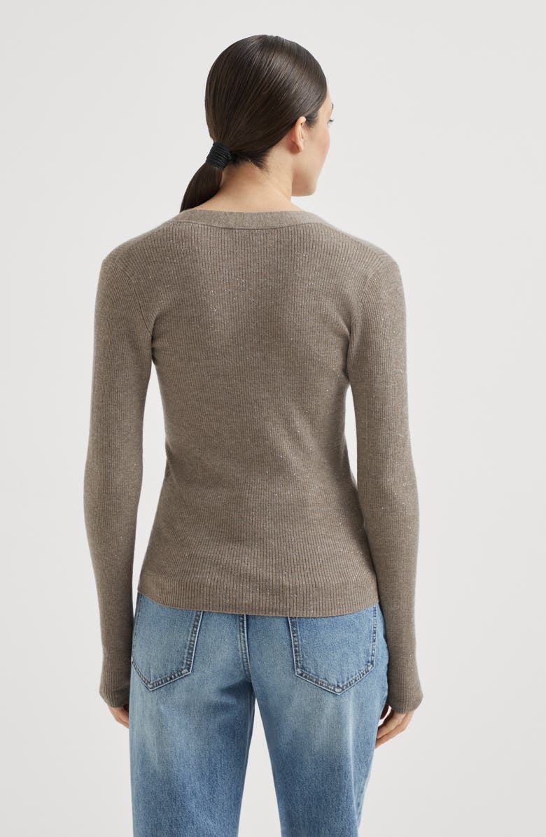 Brunello Cucinelli Cashmere cardigan, Alternate, color, Light Brown