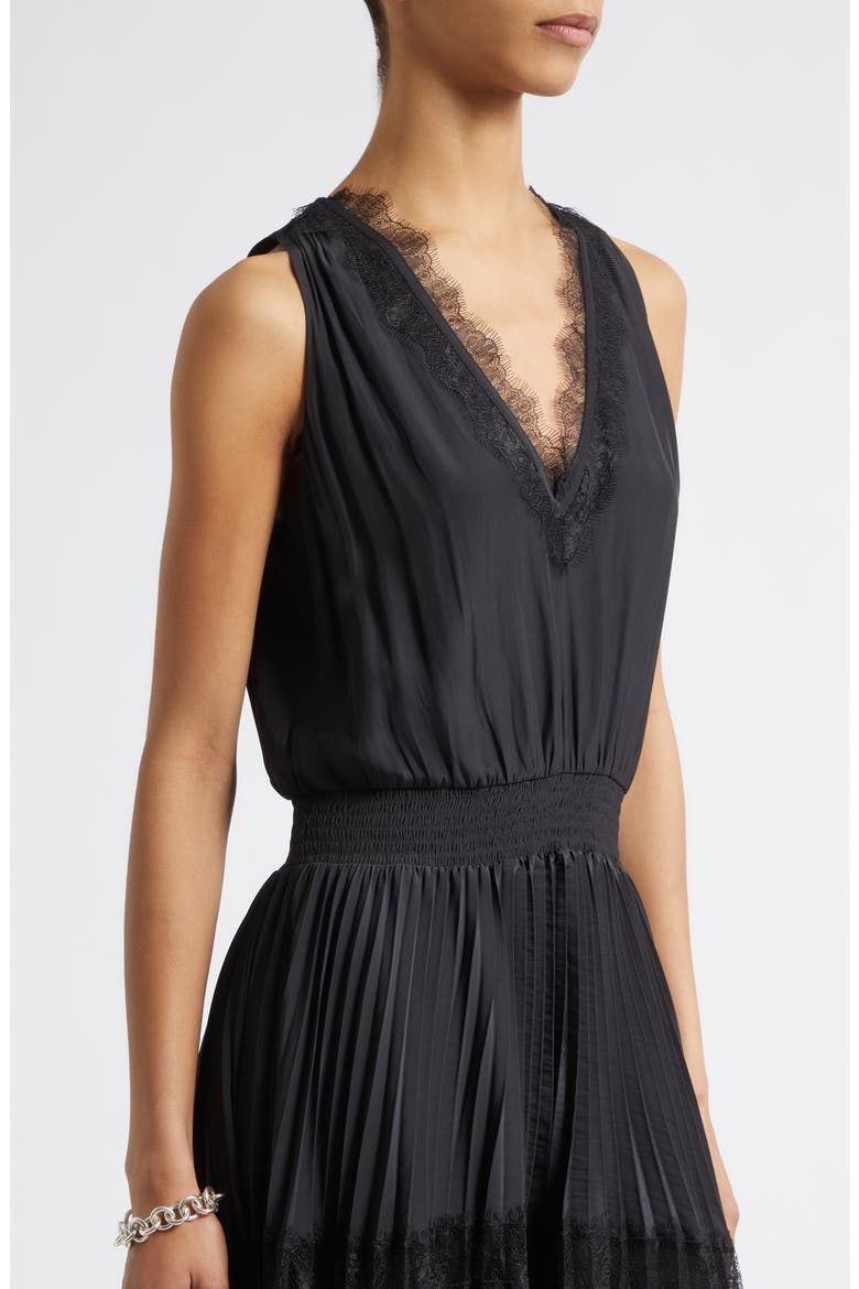 Roselyn Handkerchief Dress, Alternate, color, BLACK