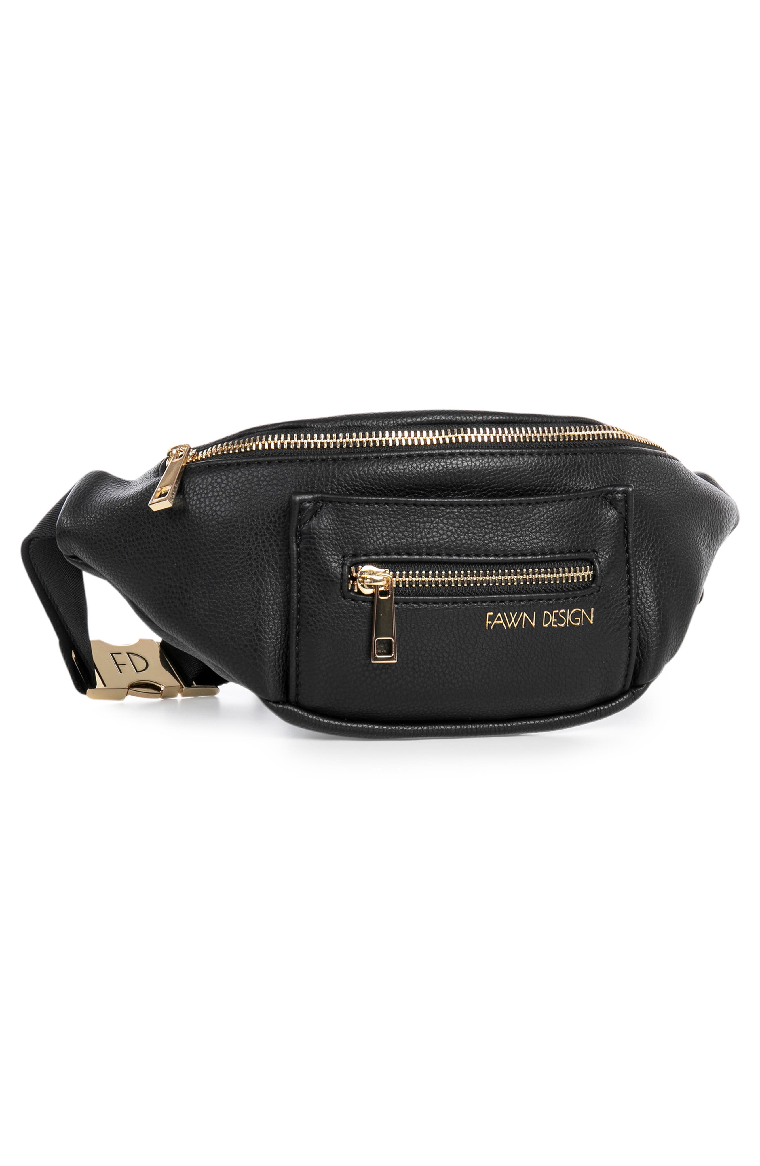 Fawn Design The Fawny Faux Leather Belt Bag, Alternate, color, 