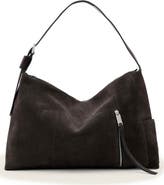 AllSaints Medium Alba Suede Shoulder Bag