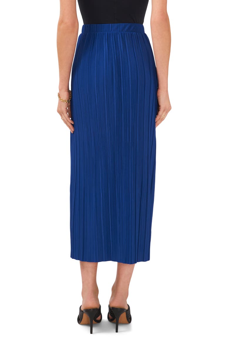 Pleated Pull-On Midi Skirt, Alternate, color, TWIGHLIGHT BLUE
