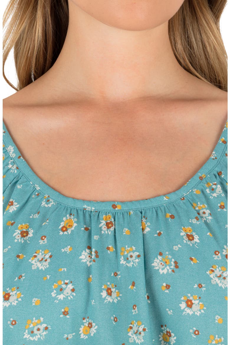 Dreamland Floral Long Sleeve Rayon Top, Alternate, color, REEF WATERS