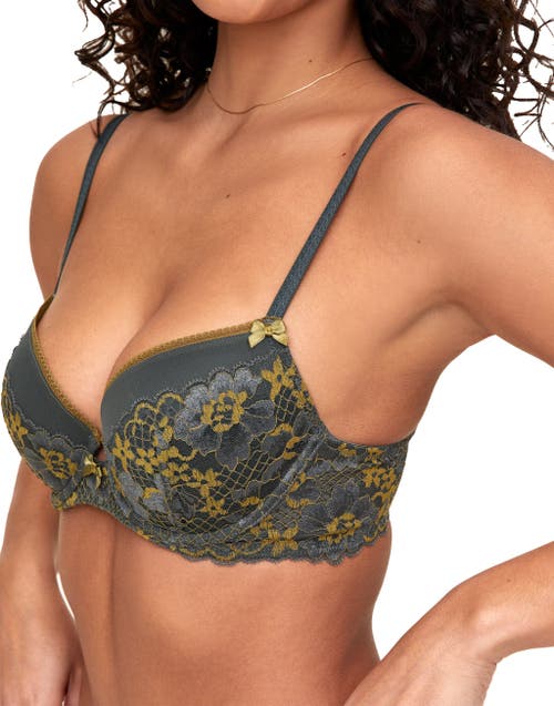 Adore Me Jana Push Up Demi Bra In Multi