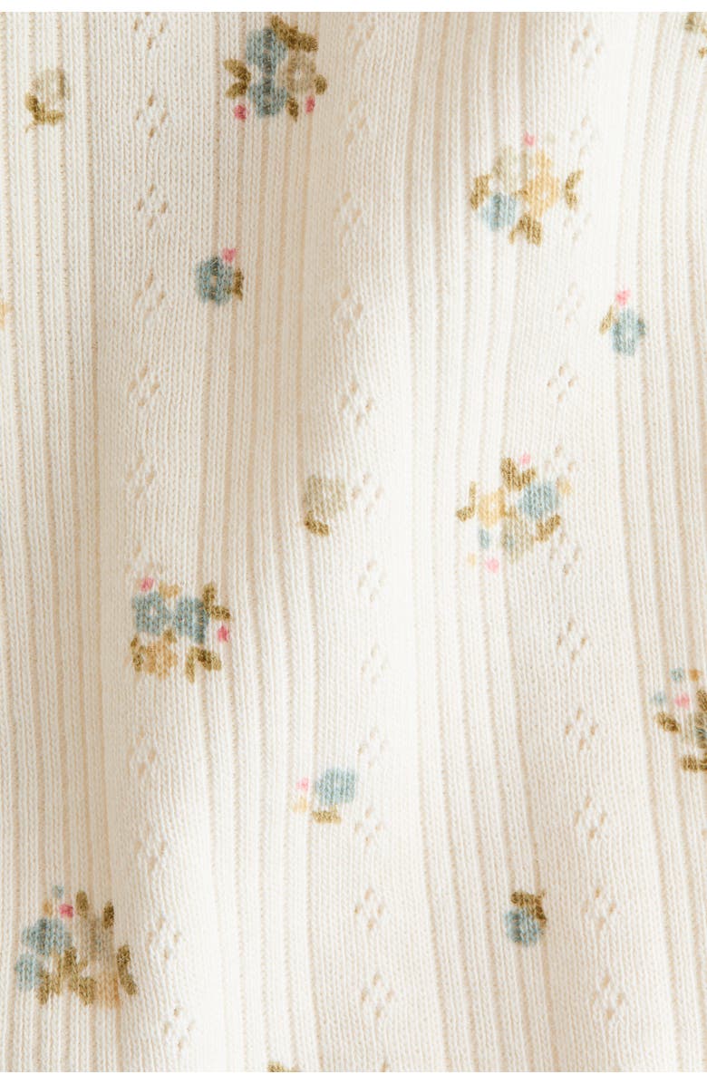 H&M Adjustable-fit Romper Suit, Alternate, color, Light Beige/Floral