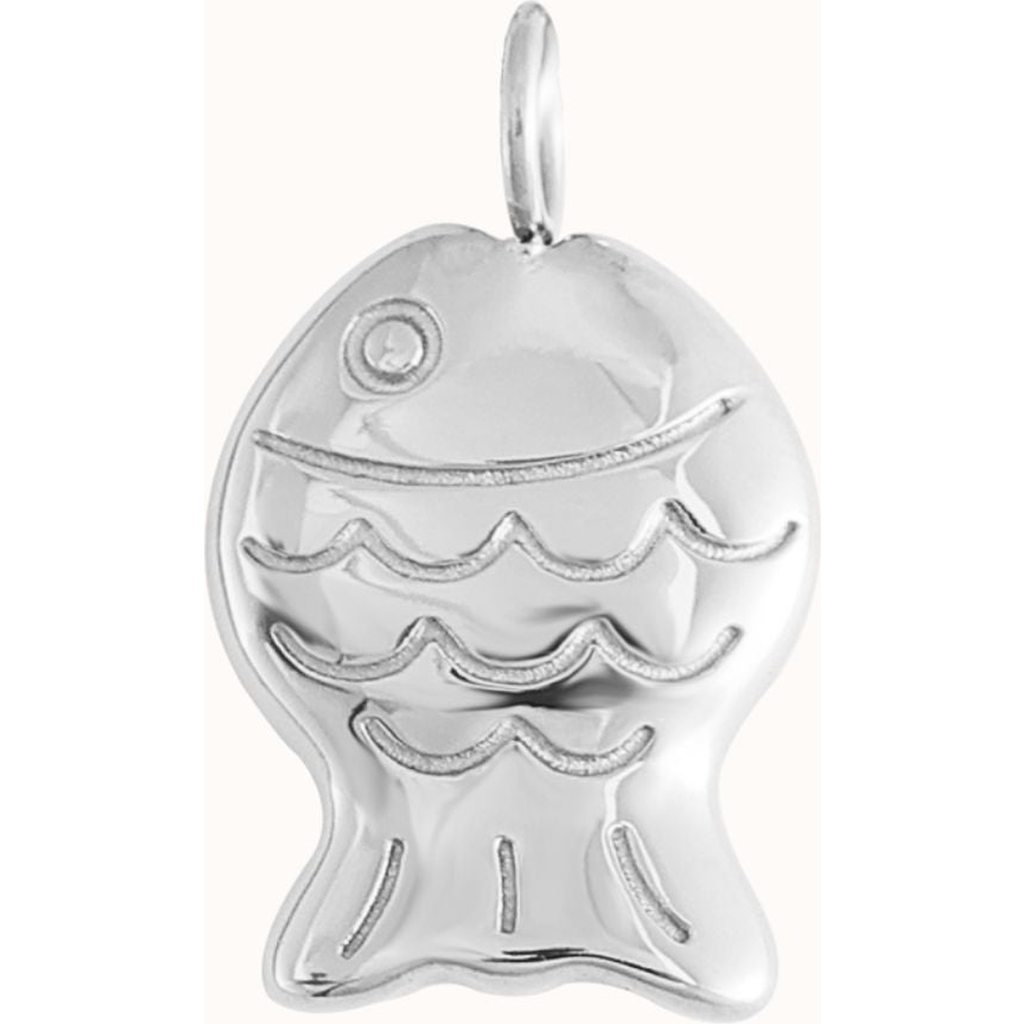 Joiana Jewelry Clio Fish Charm In Silver