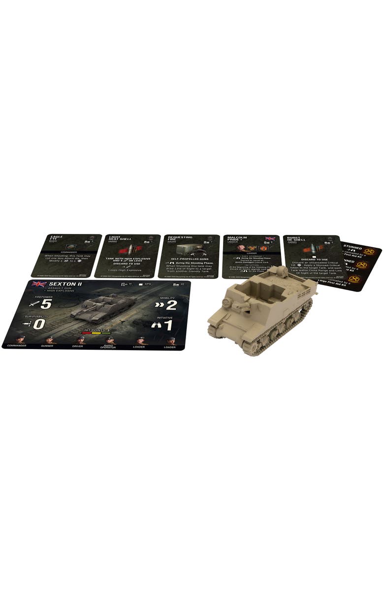Gale Force Nine World Of Tanks Sexton Ii Wave 8 Assault Gun Expansion, Miniatures Game, Main, color, Multicolored