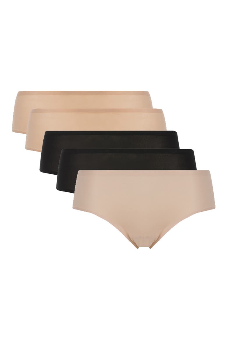 Soft Stretch 5-Pack Seamless Hipster Briefs, Alternate, color, MULTI/ MULTI