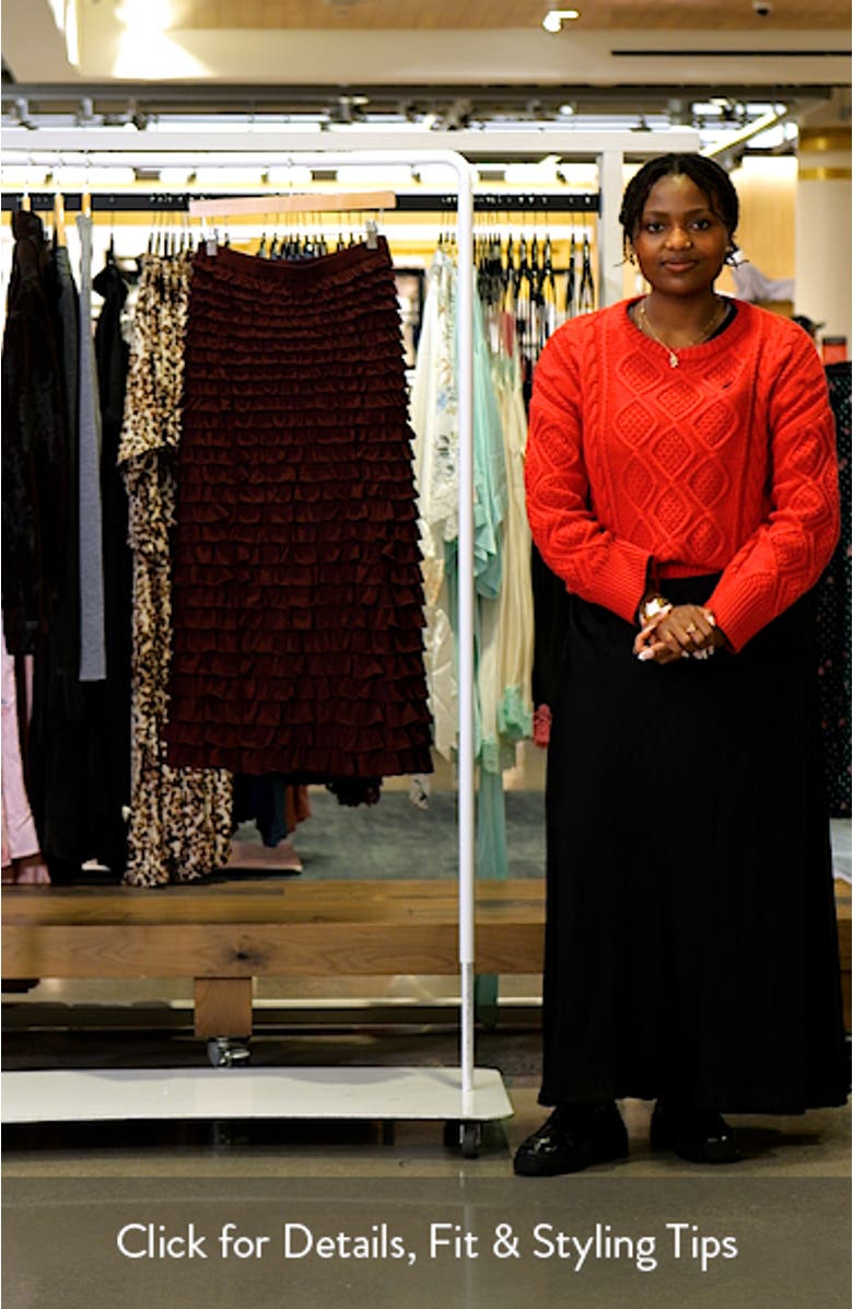 Mimi Ruffle Midi Skirt, sales video thumbnail