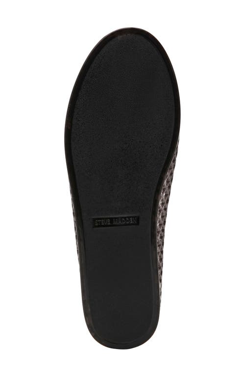Steve Madden Gyzmo Perforated Jelly Flat In Smoke