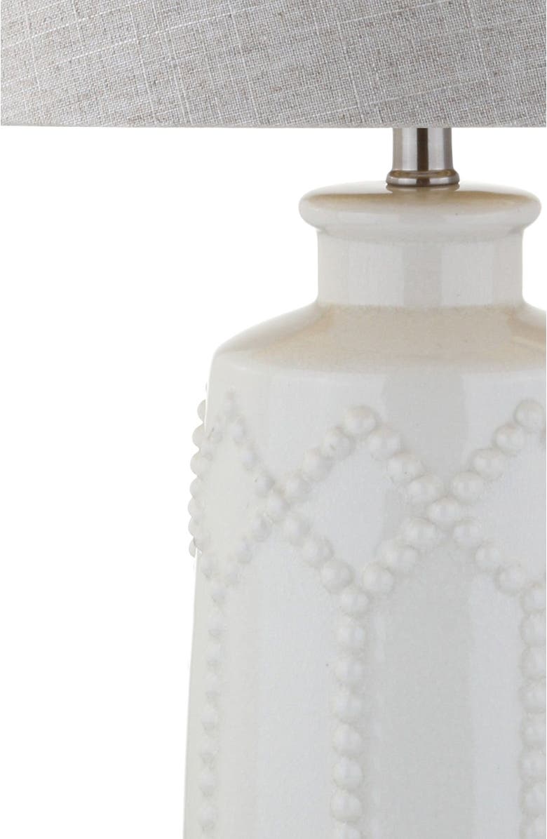 JONATHAN Y Alice 26" Ceramic LED Table Lamp, Cream, Alternate, color, Cream
