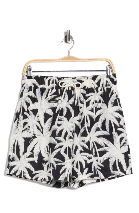 Palm Tree Print Swim Shorts