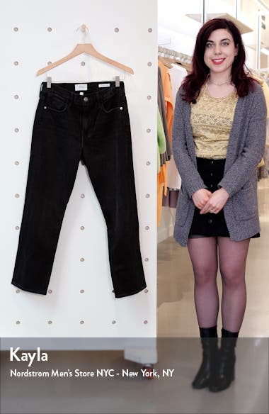 FRAME Le Hollywood Crop Straight Leg Jeans (Women) | Nordstrom