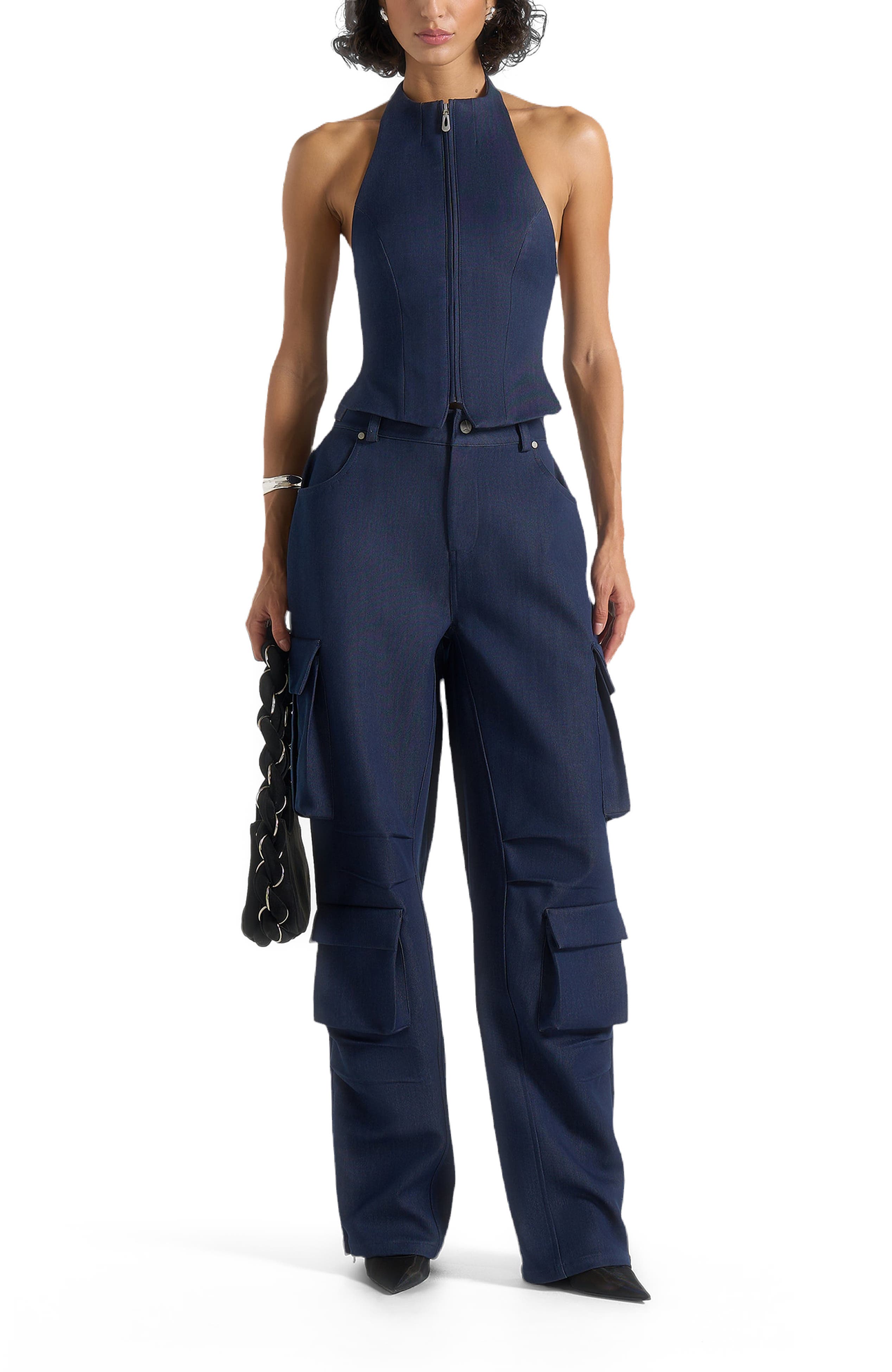 Claudette Halterneck Backless Top - image 2