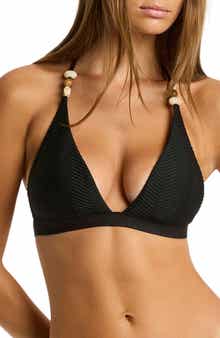 Sea Level Caracus Triangle Halter Bikini Top