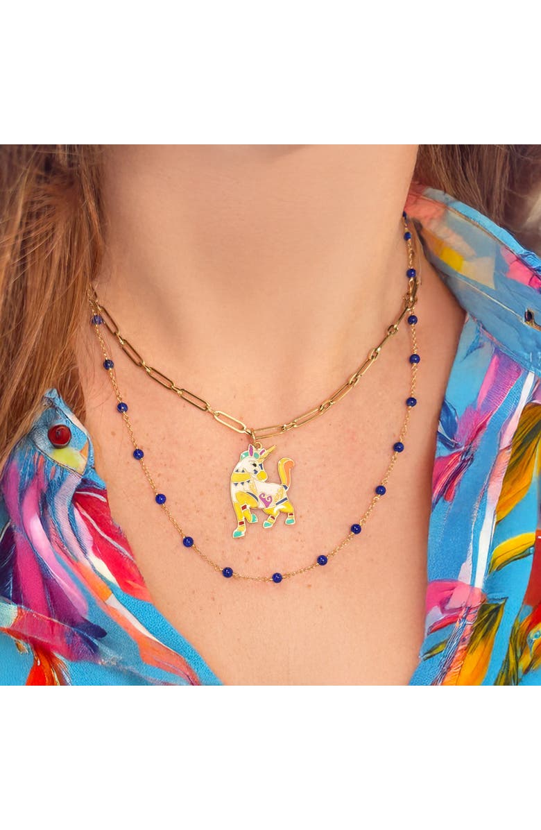 The Lovery Fine Jewelry Round Link Paperclip Chain Necklace, Alternate, color, Yellow Gold