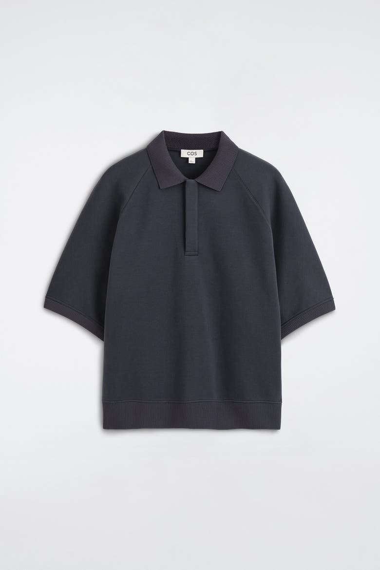 Scuba Knit-jersey Polo Shirt, Alternate, color, NAVY
