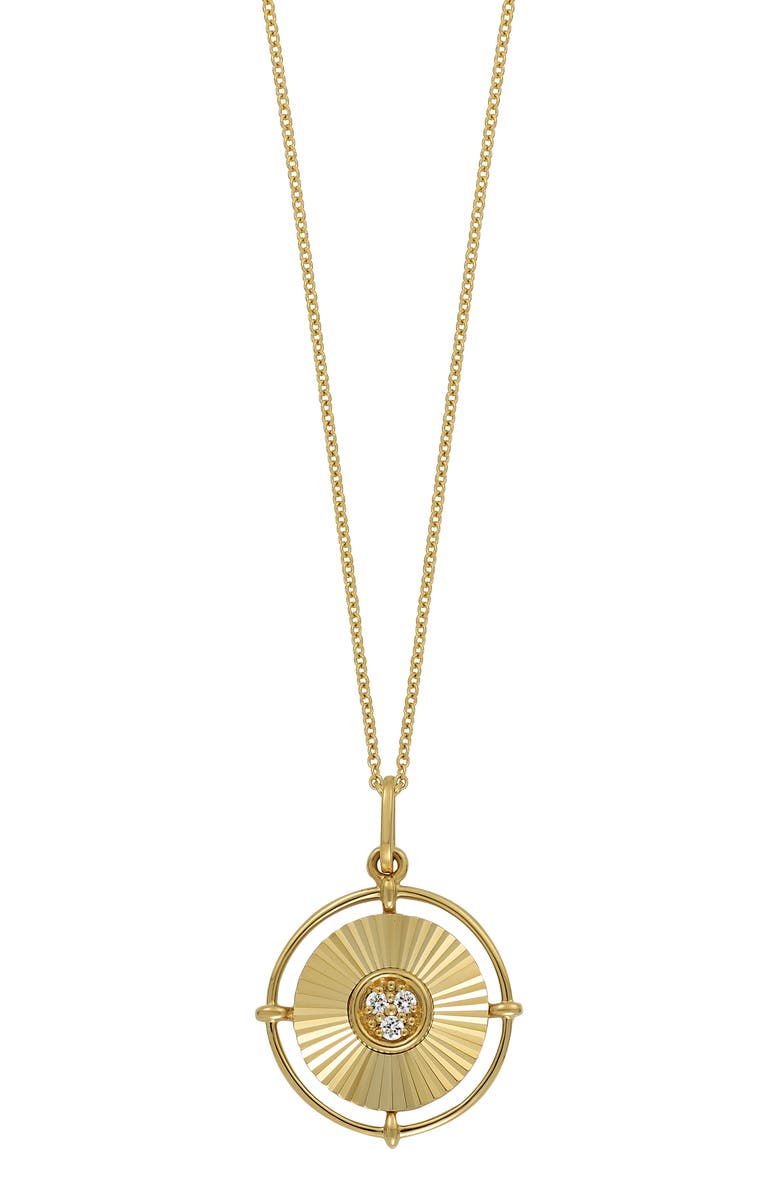 Bony Levy BL Icon Diamond Round Pendant Necklace, Main, color, 