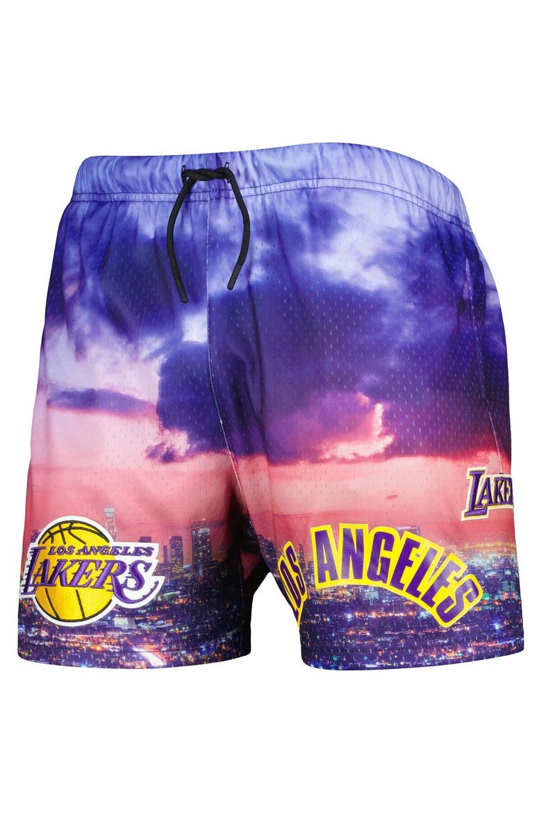 Men's Pro Standard Los Angeles Lakers Cityscape Shorts, Alternate, color, Purple