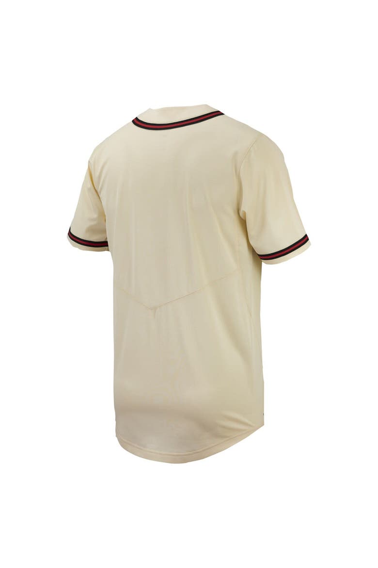 Men's Nike  Natural Cincinnati Bearcats Replica Full-Button Baseball Jersey, Alternate, color, Natural