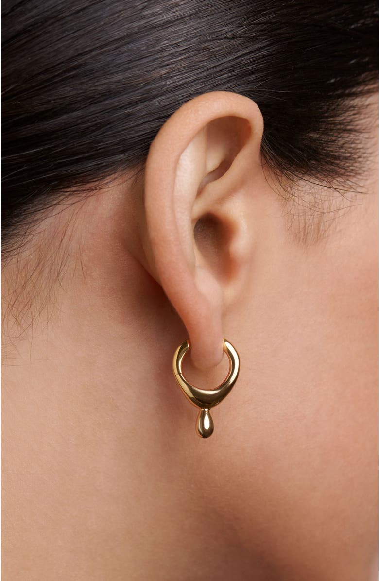 PDPAOLA Lava Hoops, Alternate, color, Gold