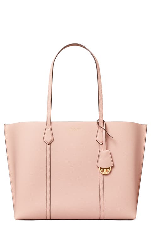 Perry Triple Compartment Leather Tote