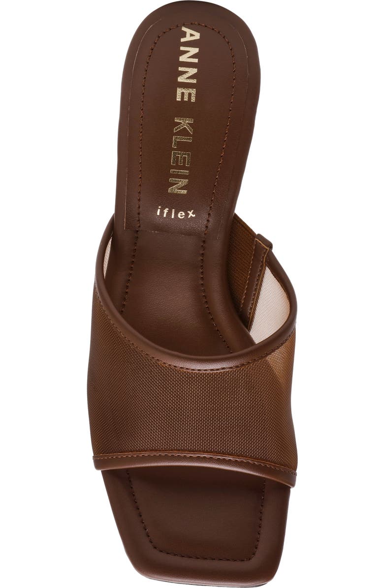 Anne Klein Julie Slide Sandal, Alternate, color, Chocolate Mesh