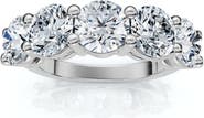 Bliss Diamond 2 1/2Ct Five Stone Lab Grown Diamond Wedding Ring 14k Gold