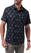 TravisMathew Seamate Floral Short Sleeve Button-Up Shirt