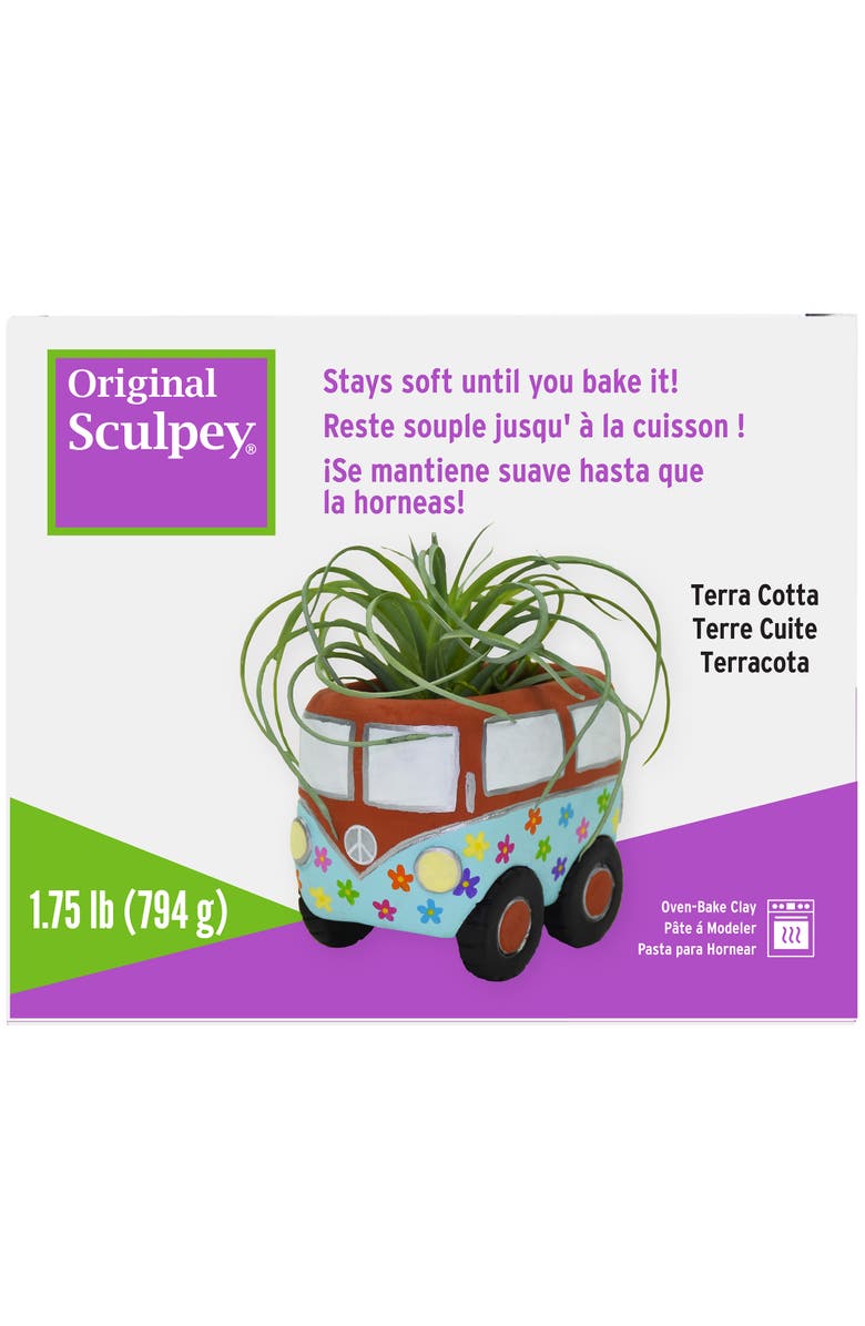 Original Sculpey Terra Cotta, 1.75 lb Polymer Oven Bake Clay, Main, color, Multicolored
