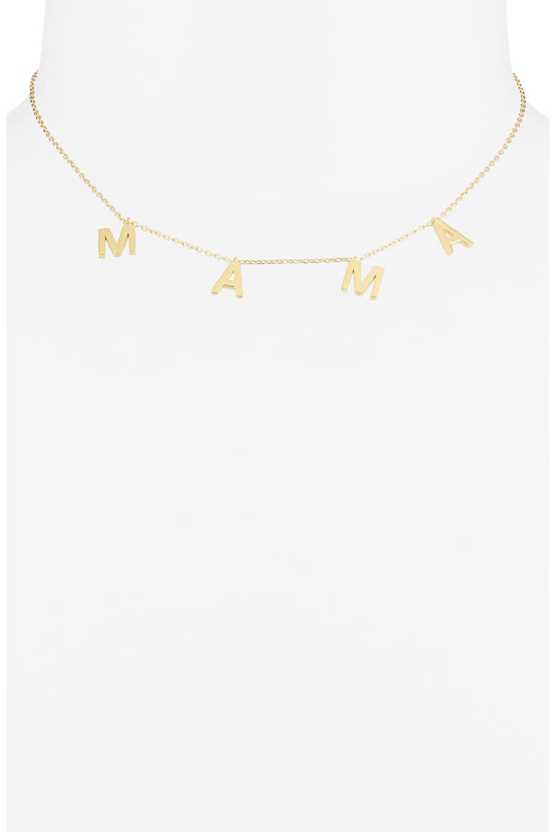 Mama Necklace, Alternate, color, GOLD NO CRYSTALS