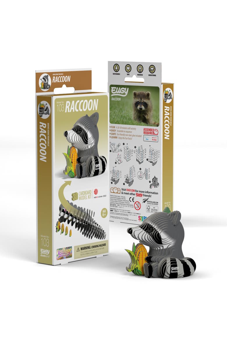 Raccoon 3D Puzzle, Main, color, No Color