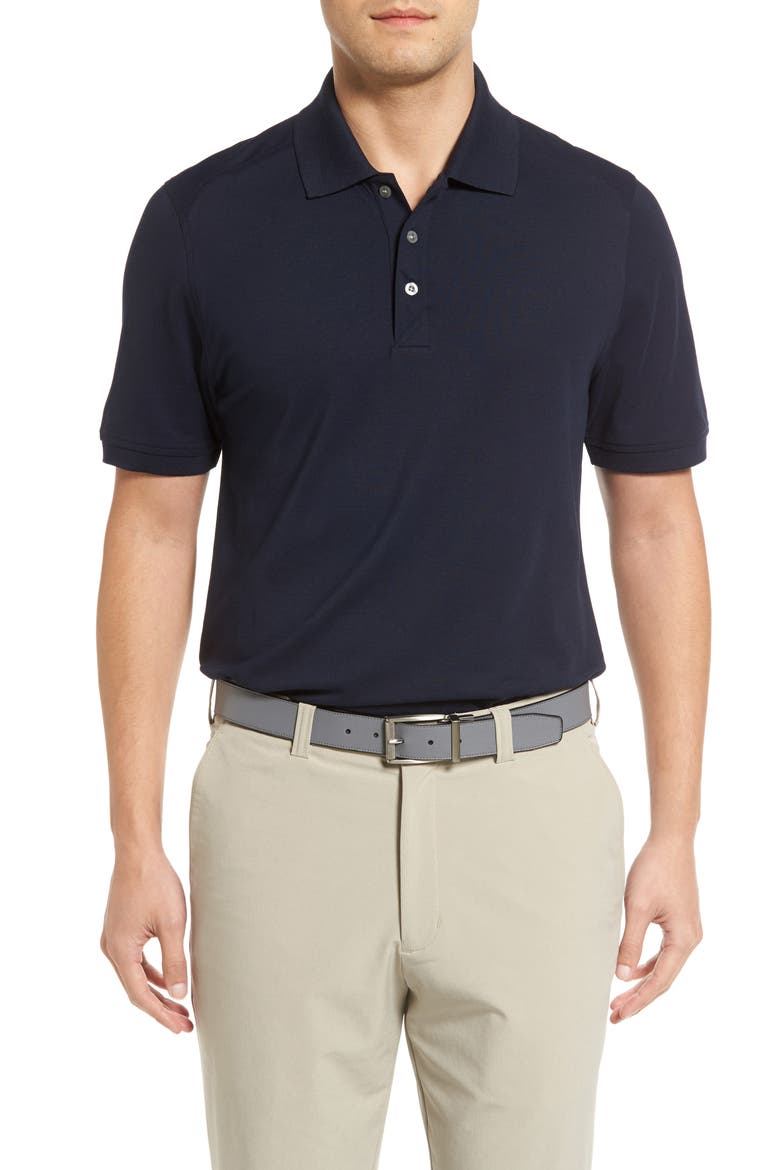 Advantage Tri-Blend Piqué Polo, Main, color, LIBERTY NAVY